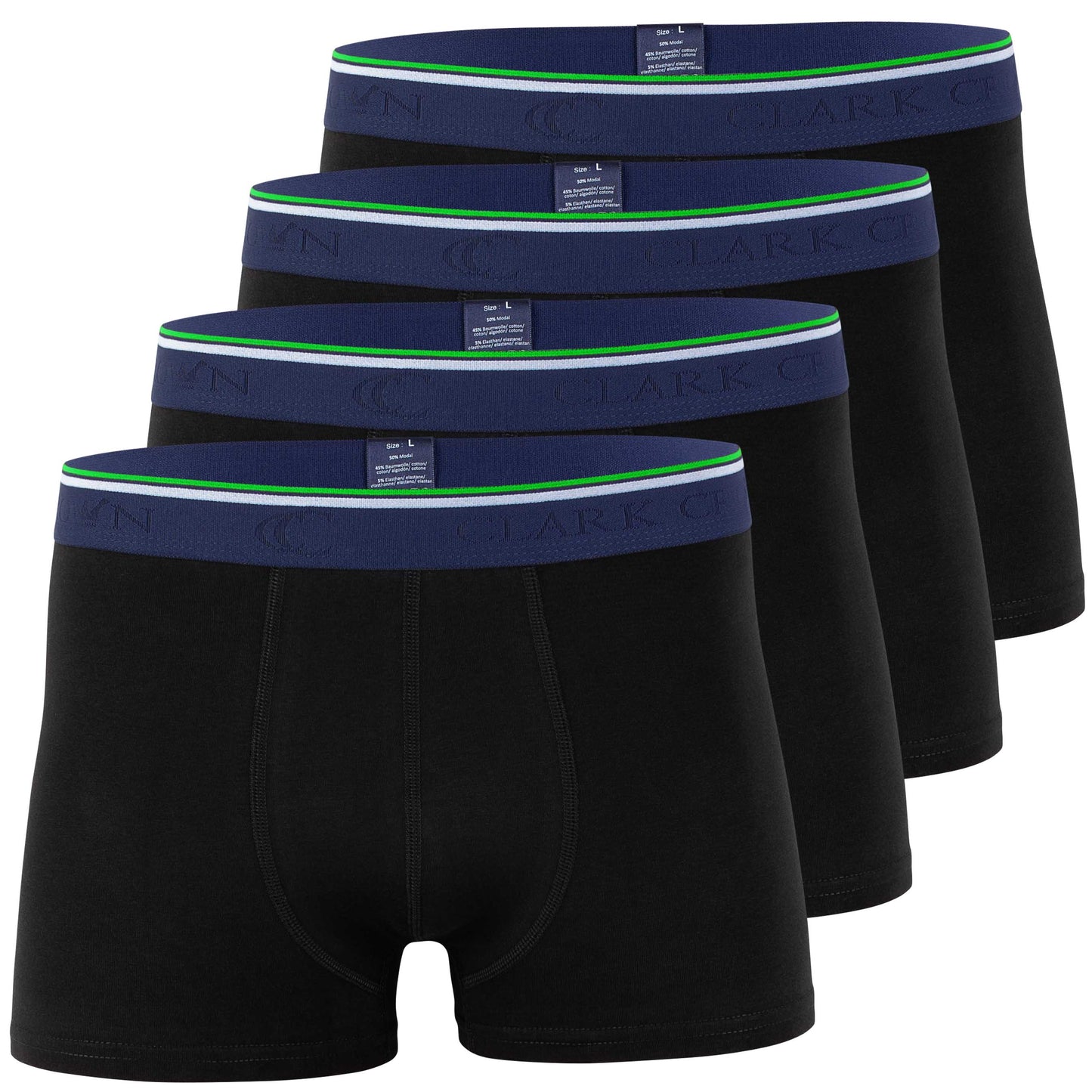 Bambus Boxershorts dezentes Logo 8er Pack