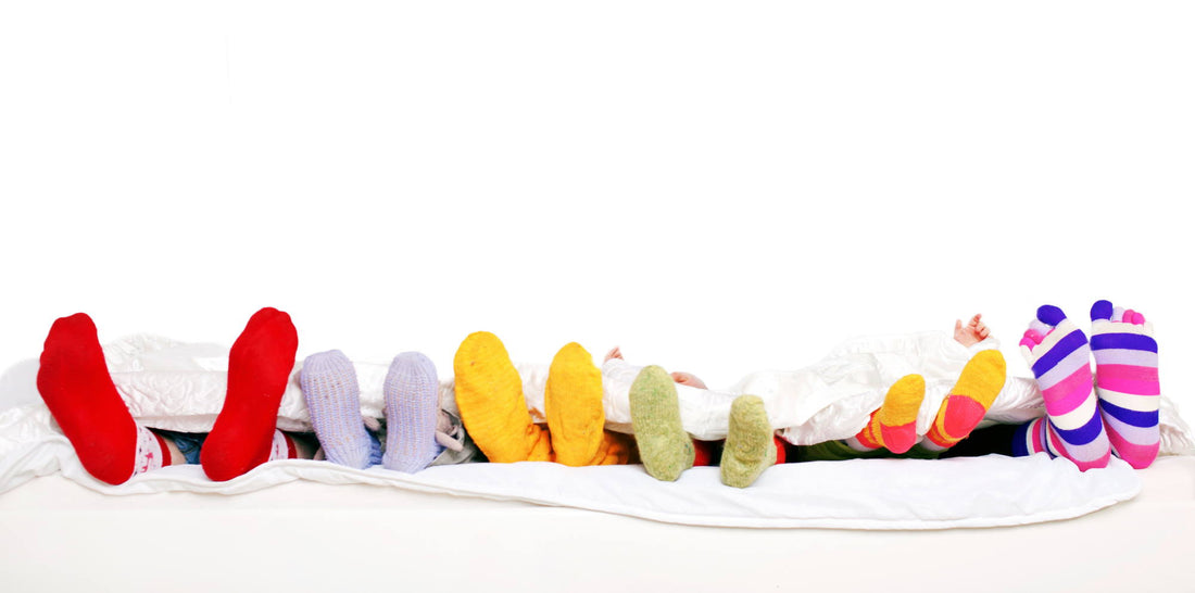 Unterschiede: Herrensocken / Damensocken / Babysocken / Kindersocken