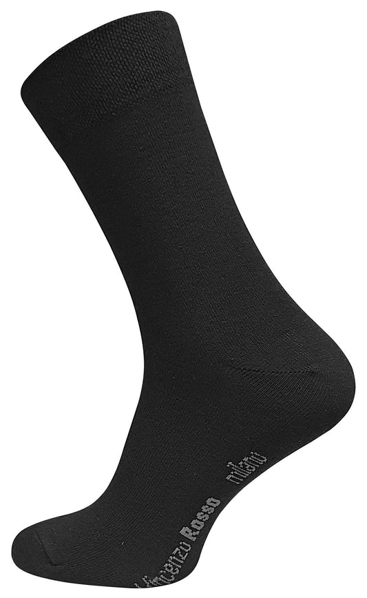 Vencenzo Rosso Business Socken mit Komfortnaht 3 | 6 | 9 Paar